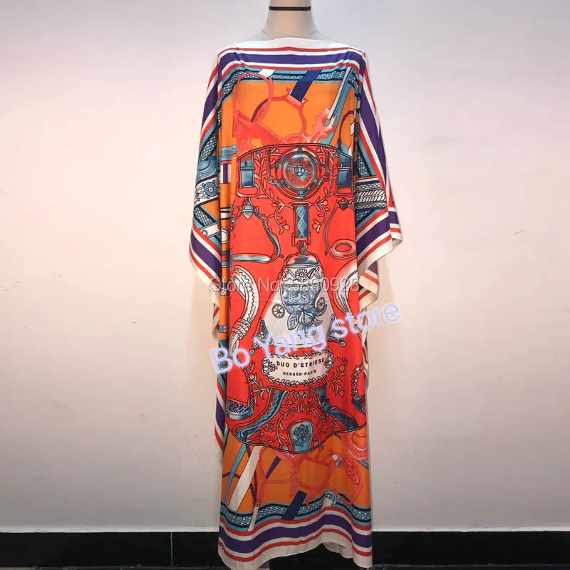 2021 Womens Boho Maxi Floral Dress плать Summer Long Sleeve Dress Women Elegant Neck Holiday Beach Dress Sundress Party Dress