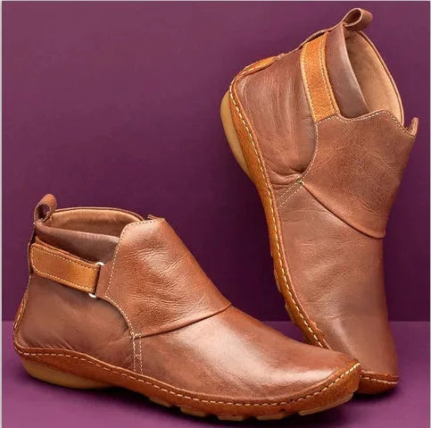 Ankle Boots Ladies Fashion Women Boots Flats Waterproof Comfortable Shoes Winter No Slip Booties Female Casual Shoes Woman