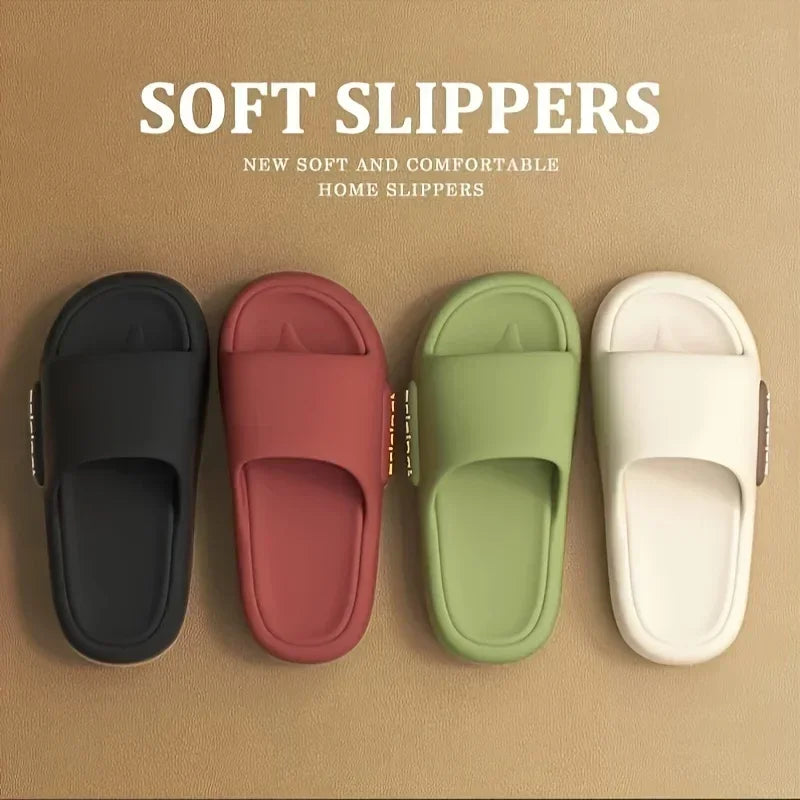 Women’s Soft Slippers – Thick-Soled Anti-Slip Indoor & Outdoor Cushioned Slides