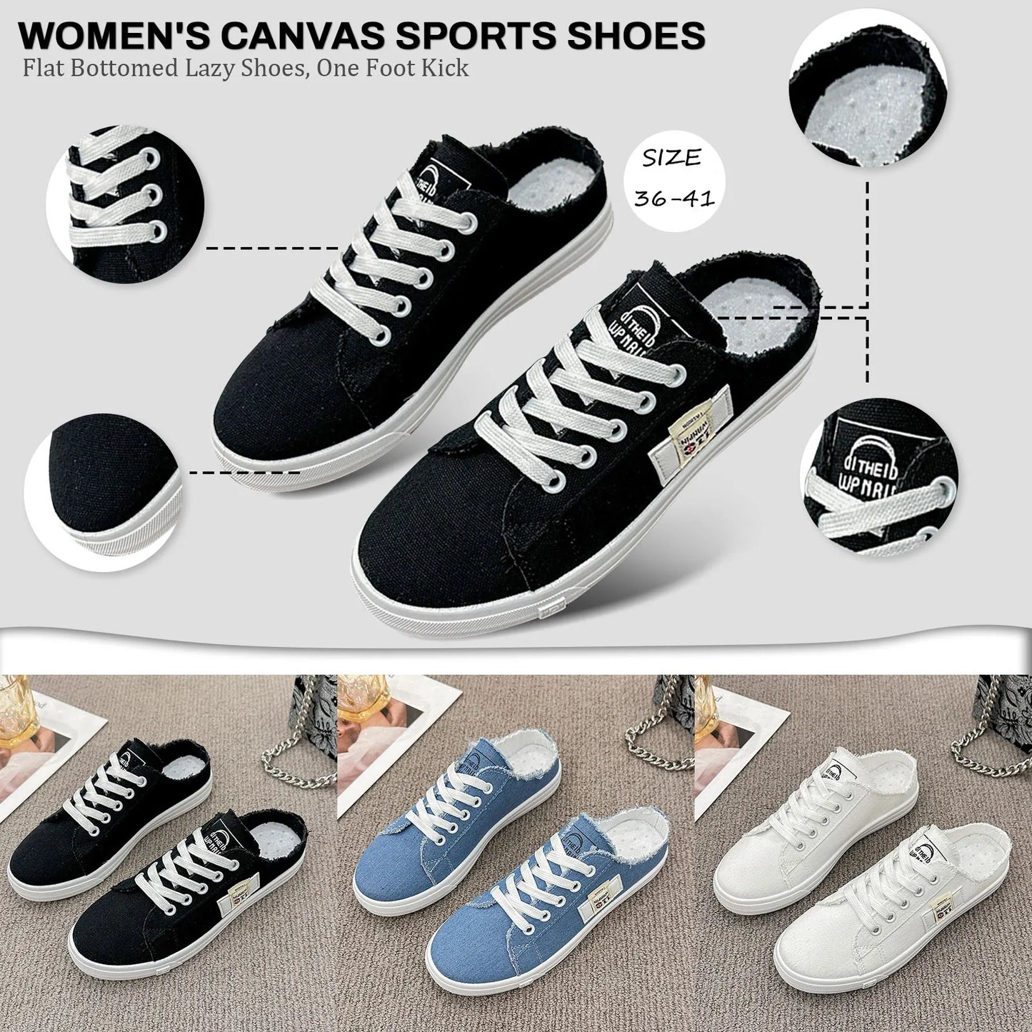 Women Canvas Shoes Breathable Women Fashion Casual Sneakers Student Flat Casual Shoes Sneakers Women Vulcanize Walking Shoes