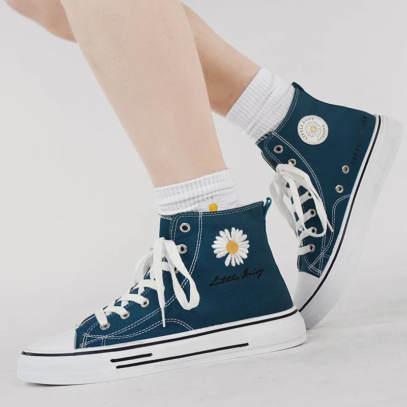 Men Canvas Shoes New High Top Sneakers for Men Casual Breathable Platform Shoe Male Vulcanize Zapatos Para Hombres