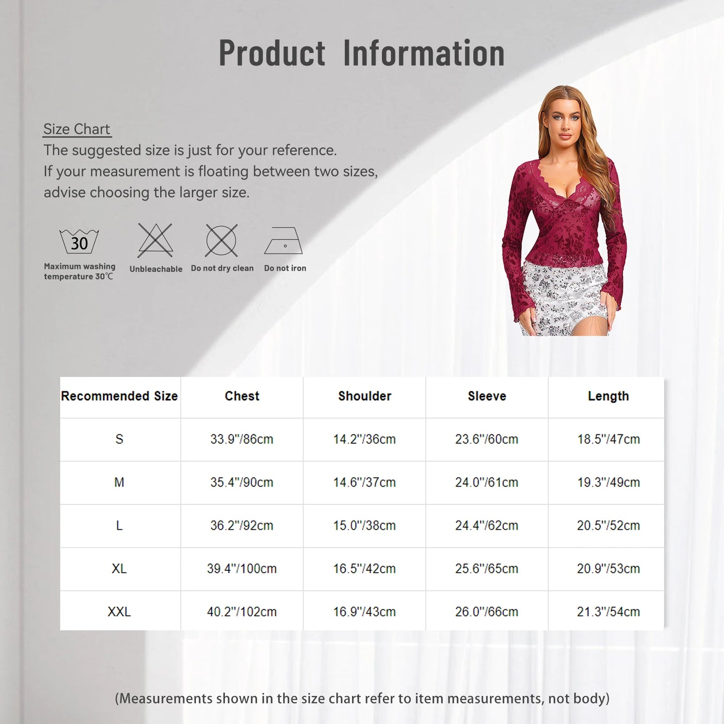 Womens Sheer Mesh Floral Crop T-shirt Tops Long Flared Sleeve V Neck Lace Trim Blouses Velvet Flocked Slim-fit Blouses Tops