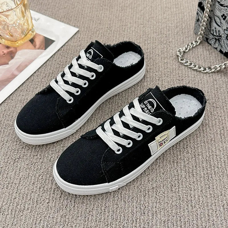 Women Canvas Shoes Breathable Women Fashion Casual Sneakers Student Flat Casual Shoes Sneakers Women Vulcanize Walking Shoes