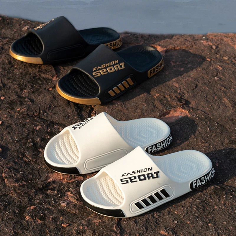Men Women Outdoor Soft EVA Slippers Thick Bottom Couple Summer Home Sandal Anti-Slip Indoor Casual Bathroom Flip Flops