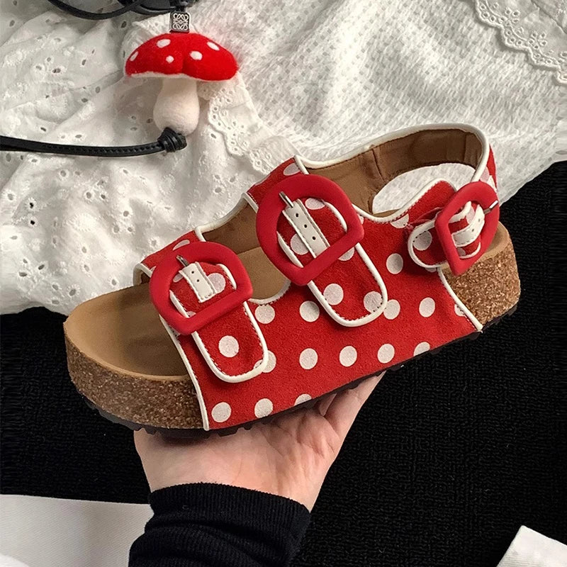 Flats Women's Sandals Designer Platform Shoes Fad Casual Sandals 2025 Summer Slippers Walking New Brand Slides Mujer Sandalias