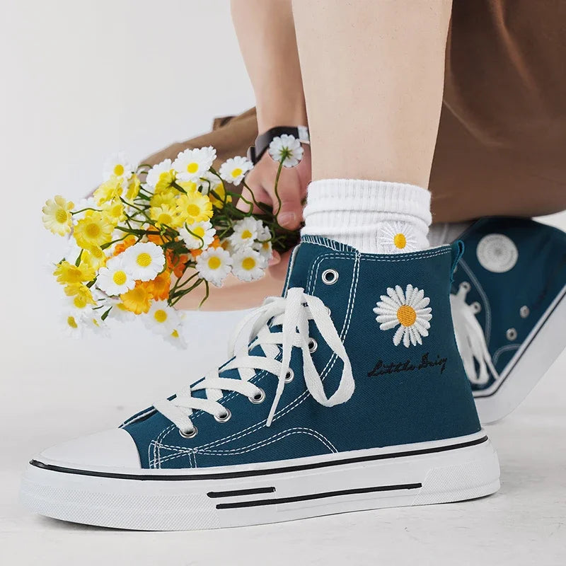 Men Canvas Shoes New High Top Sneakers for Men Casual Breathable Platform Shoe Male Vulcanize Zapatos Para Hombres