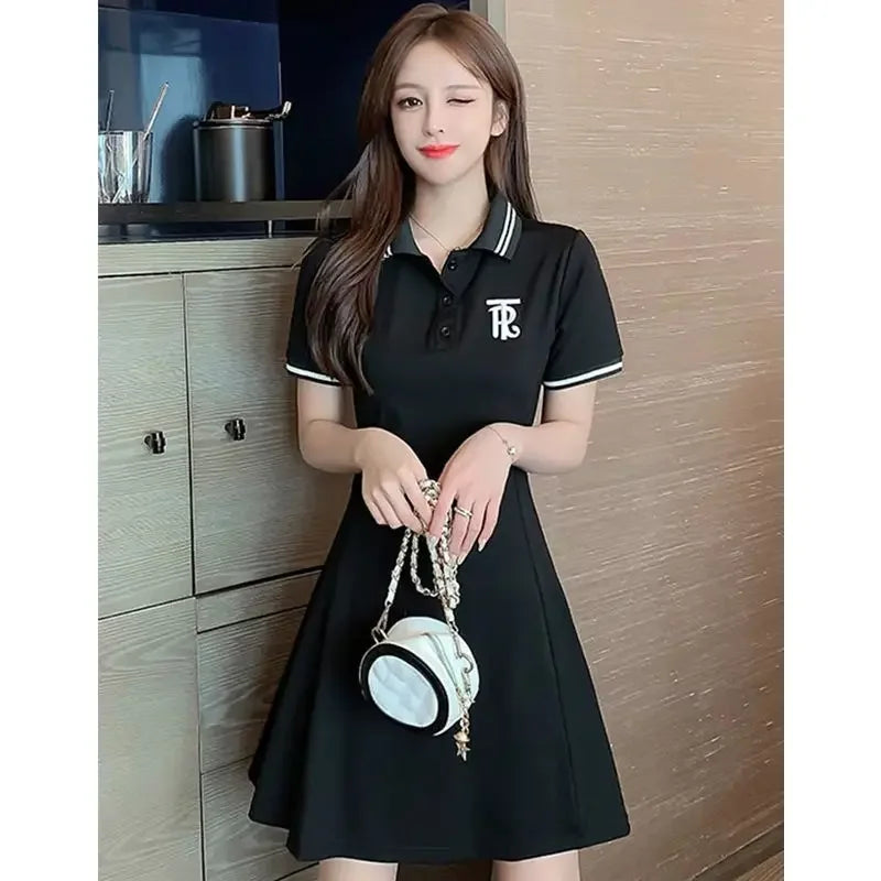 White Clothes Black Mini Dresses For Women 2024 Woman Dress Short Hot Fashion X Cotton Vintage Outfits Offer Trend Popular Sale