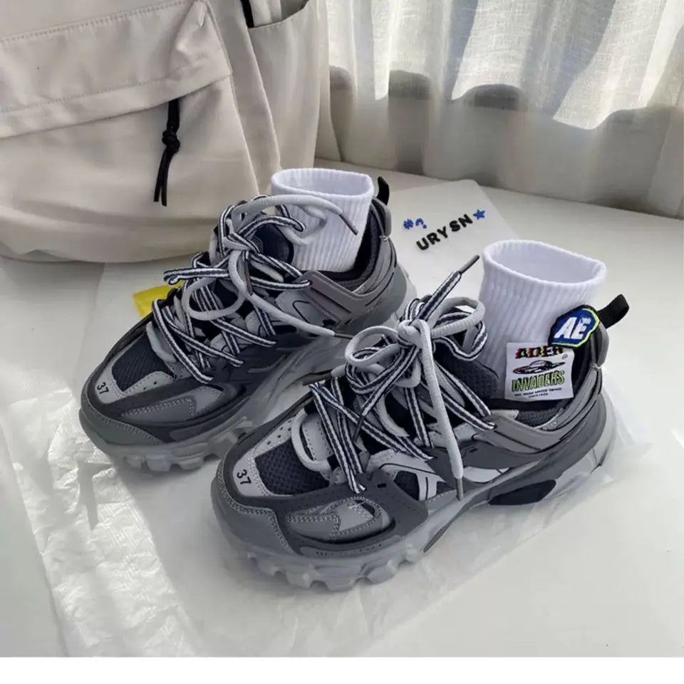 Chunky Sneakers Men Women Brand Designer Luxury Shoes Women's Casual Shoes Unisex Thick Sole Daddy Sneakers Girls Sports Shoes