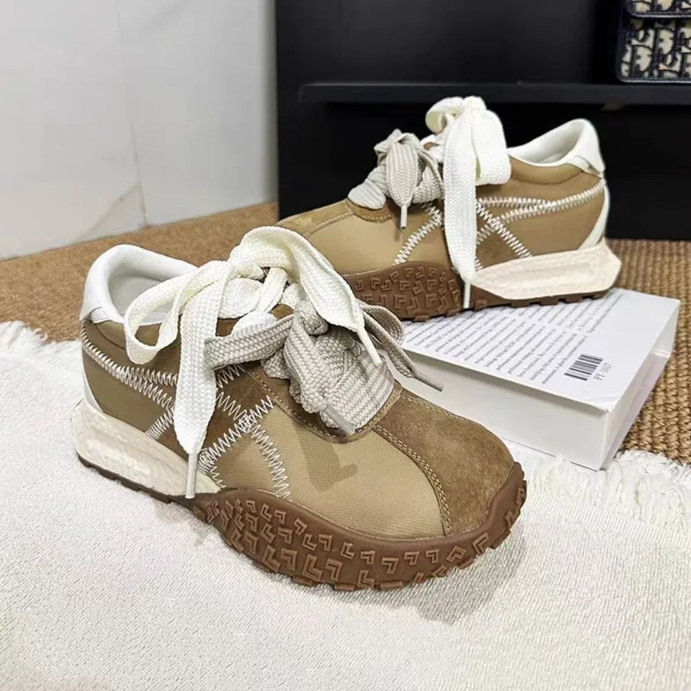 Chunky Sneakers Women Spring Autumn Fashion Platform Shoes Woman Fashion Thick Sole Hidden Heels Sports Shoes Zapatos De Mujer