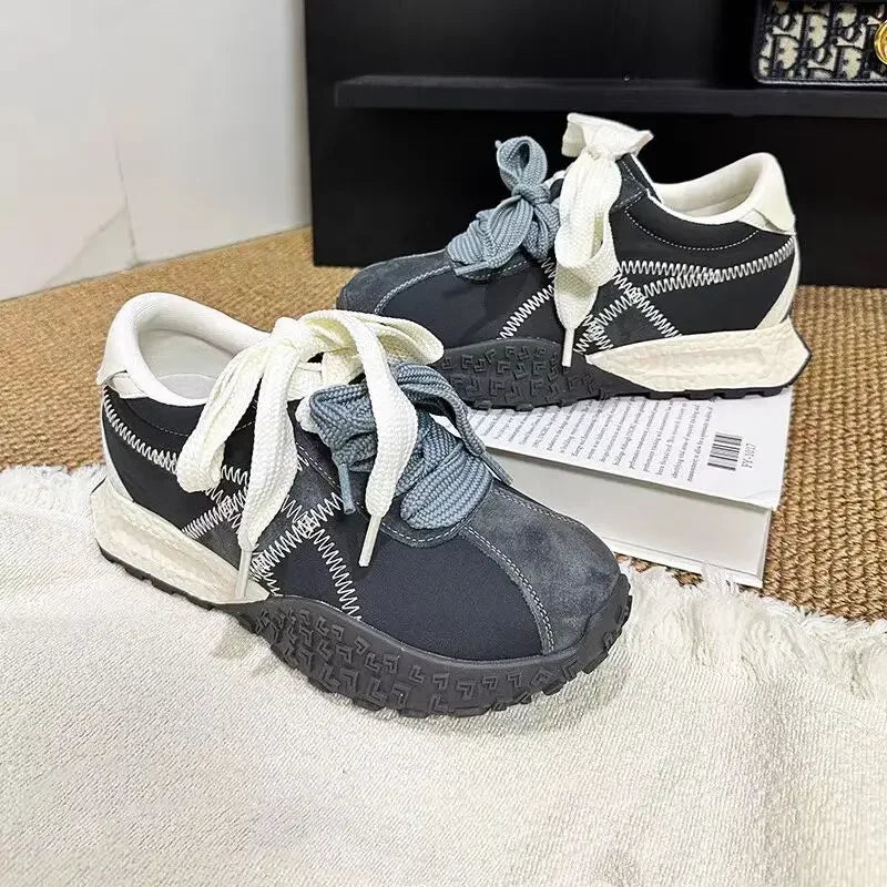 Chunky Sneakers Women Spring Autumn Fashion Platform Shoes Woman Fashion Thick Sole Hidden Heels Sports Shoes Zapatos De Mujer
