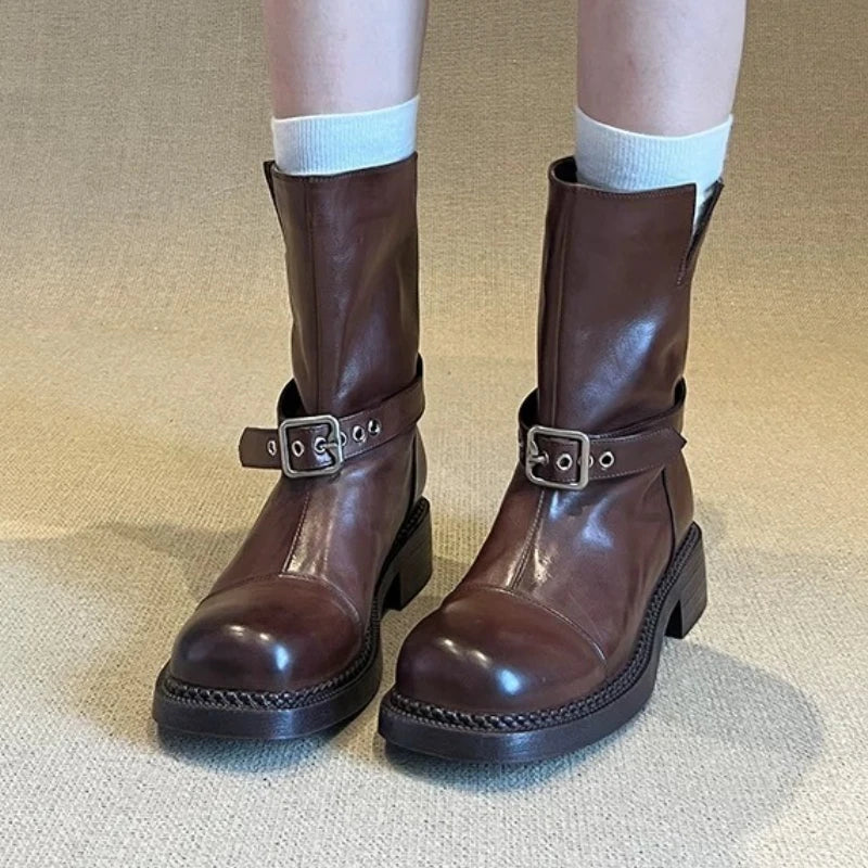 Ankle Boots for Women Shoes 2025 Trend New Fashion Heeled Shoes Designer Winter Brand Snow Boots Casual Woman Sneakers Zapatos
