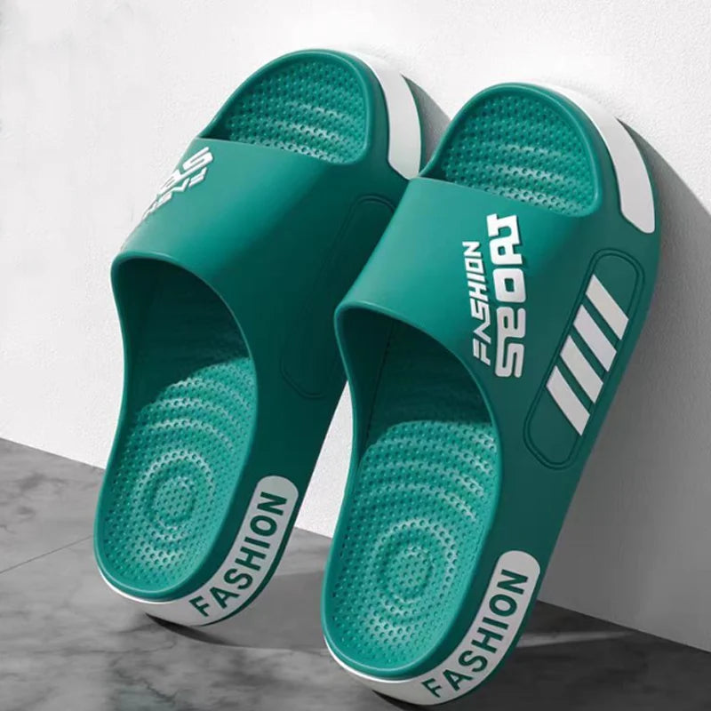 Men Women Outdoor Soft EVA Slippers Thick Bottom Couple Summer Home Sandal Anti-Slip Indoor Casual Bathroom Flip Flops