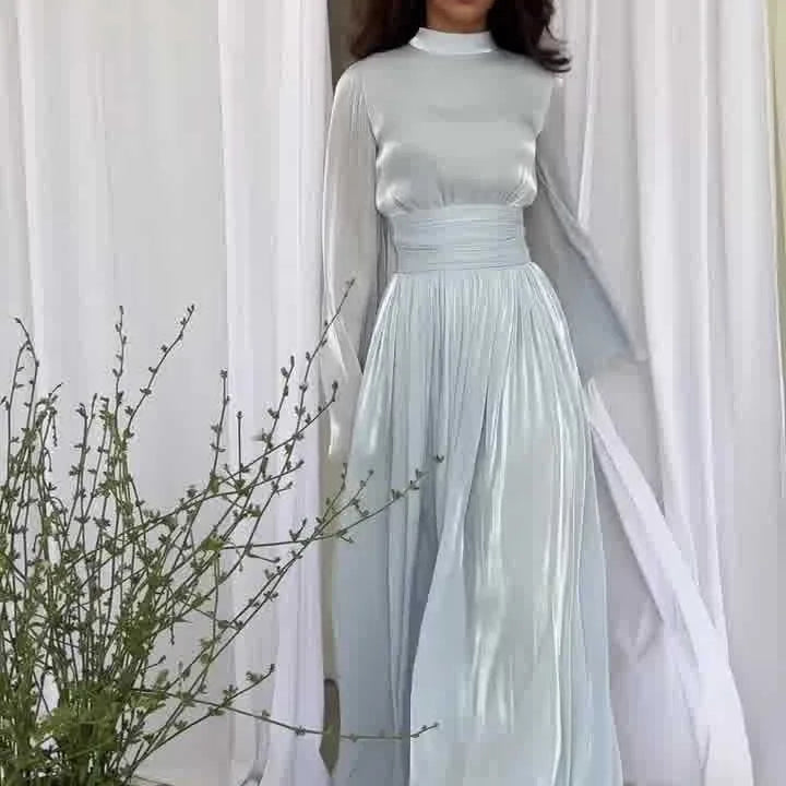 Muslim Modest Dress for Women Lace Up Pleated Long Dresses Jalabiya Ramadan Morocco Dubai Kaftan Islam Vestidos Arab Robe Abayas
