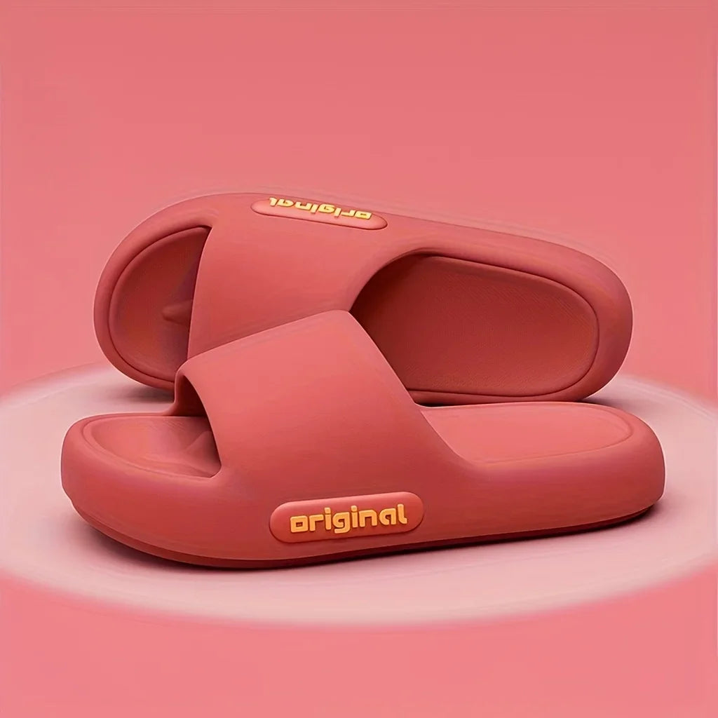 Women’s Soft Slippers – Thick-Soled Anti-Slip Indoor & Outdoor Cushioned Slides