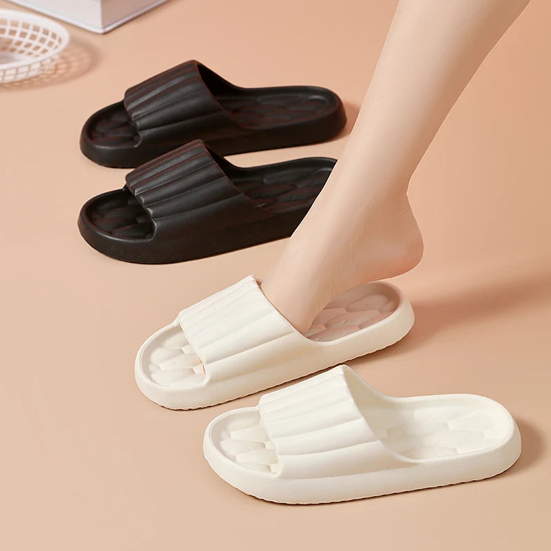Women's Indoor Non-slip Slippers Couple Home Slides EVA Soft Sole Light Weight Summer New Lovers Leisure Shower Shoes