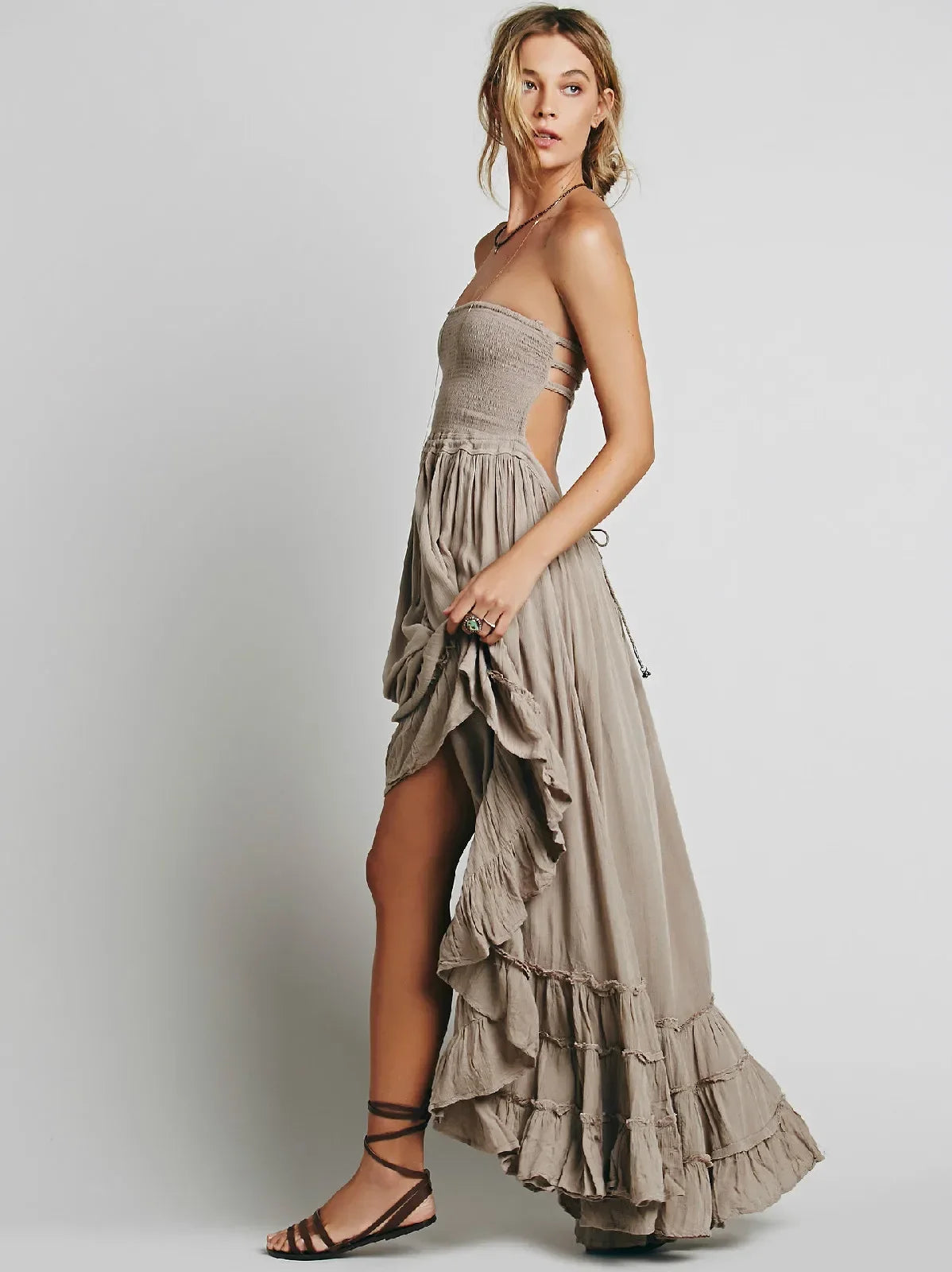 sexy backless sleeveless maxi dresses women vintage 2025 boho Beach wear summer dress long cotton Rayon Casual vestidos robe