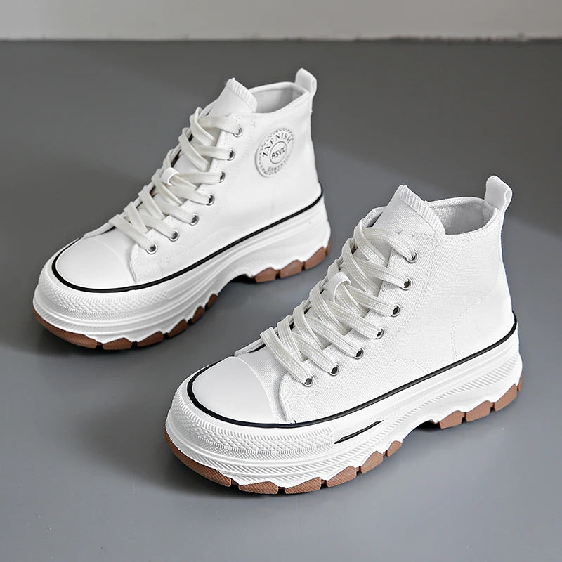 2024 Canvas Shoes Women Casual Platform Sneakers Stars Canvas Trainers Running Sport Shoes Tennis Shoes Outdoor Walking Sneakers