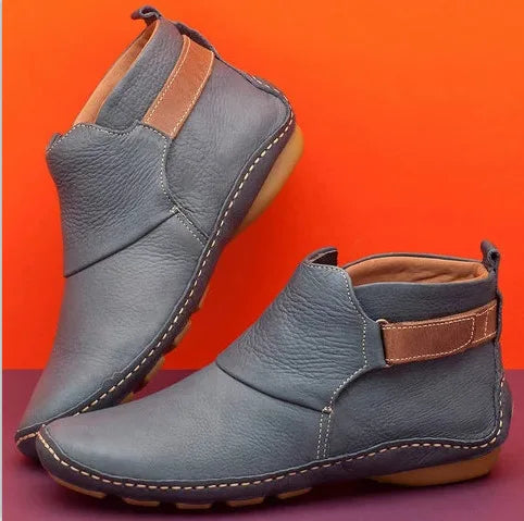 Ankle Boots Ladies Fashion Women Boots Flats Waterproof Comfortable Shoes Winter No Slip Booties Female Casual Shoes Woman