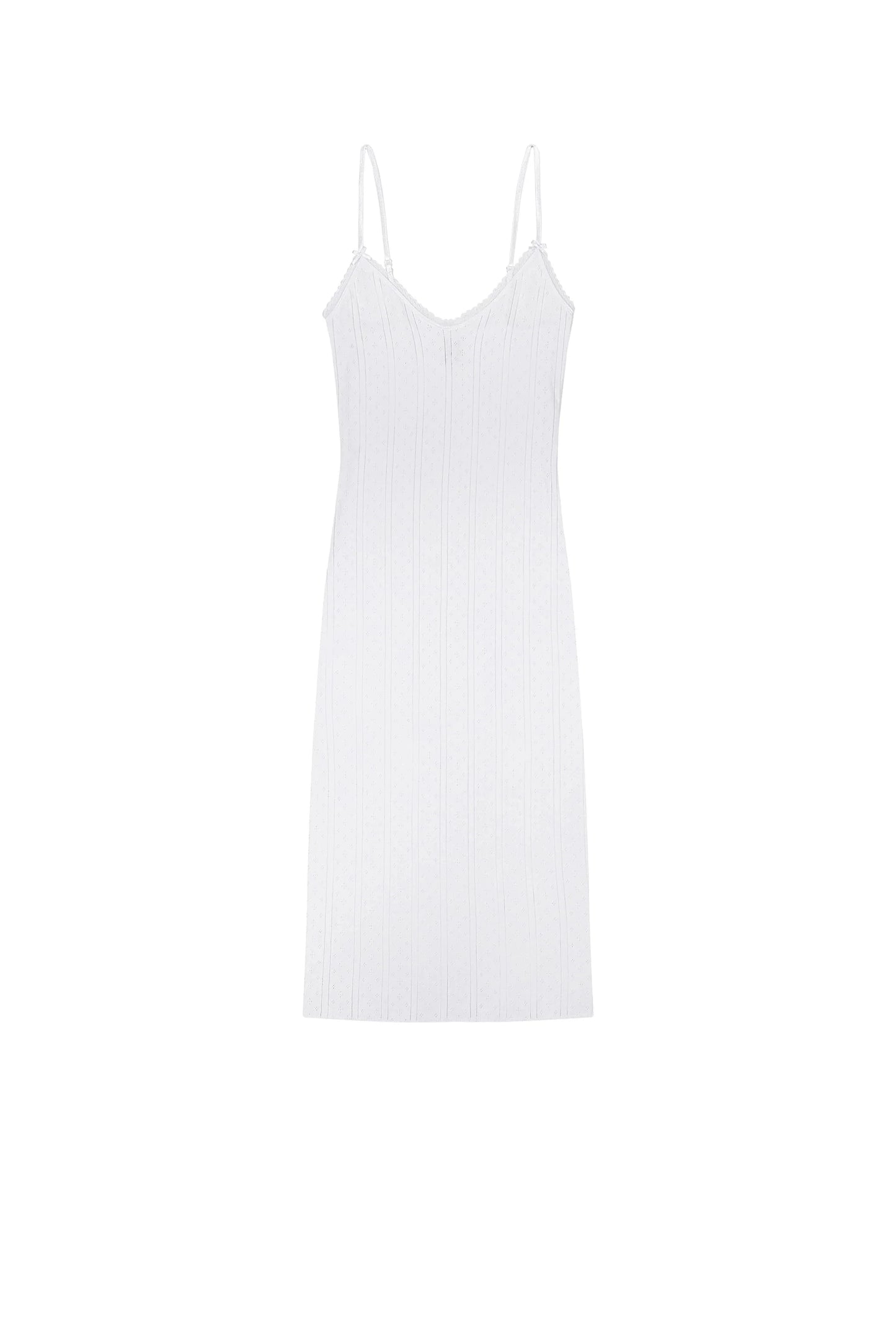 COUCOU The Midi Slip dress Black and White