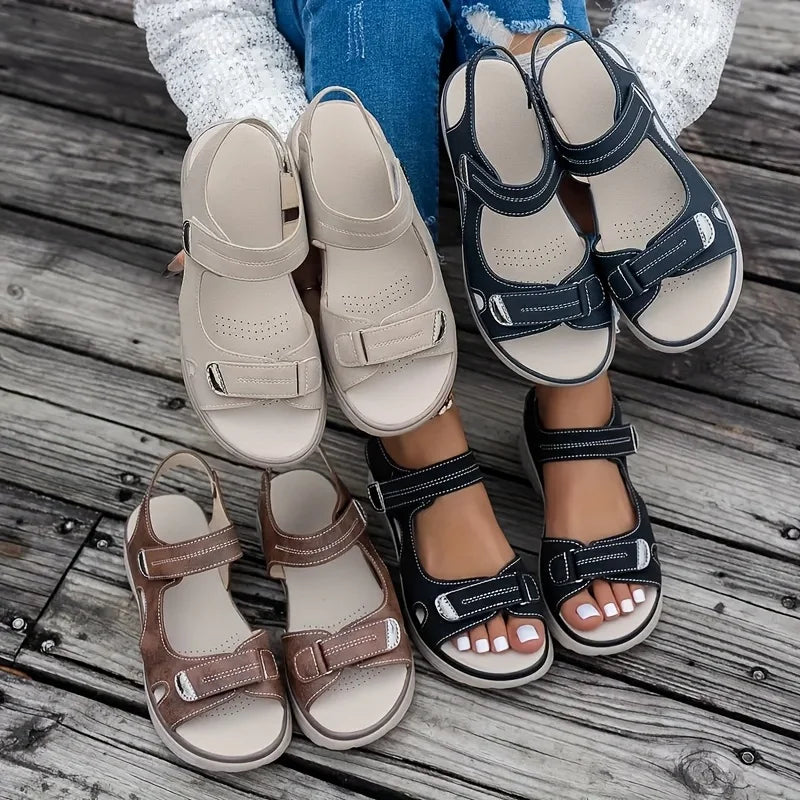 Summer Wedge Sandals for Women 2025 New Fashion Non Slip Beach Shoes Woman Lightweight Casual Platform Plus Size Sandals Women