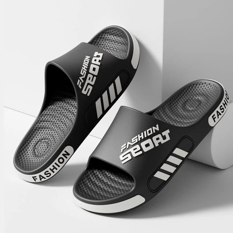 Men Women Outdoor Soft EVA Slippers Thick Bottom Couple Summer Home Sandal Anti-Slip Indoor Casual Bathroom Flip Flops