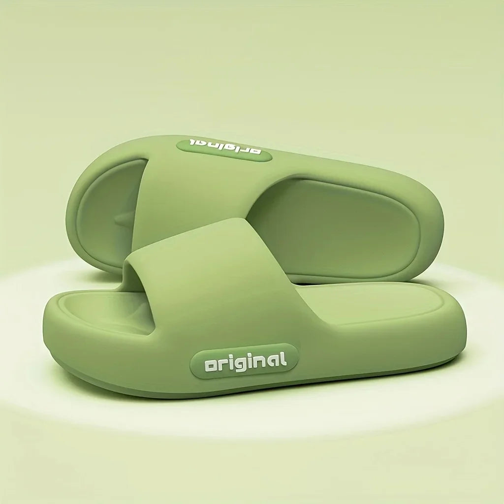 Women’s Soft Slippers – Thick-Soled Anti-Slip Indoor & Outdoor Cushioned Slides