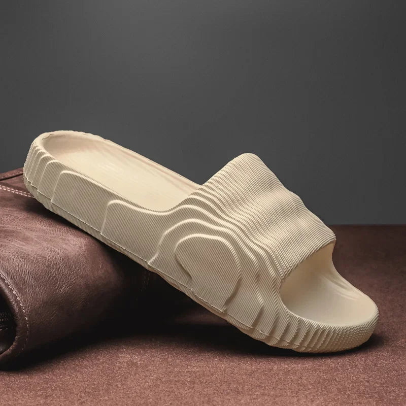 Soft Home Slippers Couple Summer Indoor Skid Proof Bathroom Slippers Sandals Hotel Solid Color Men Women Flip Flops Flat Shoes