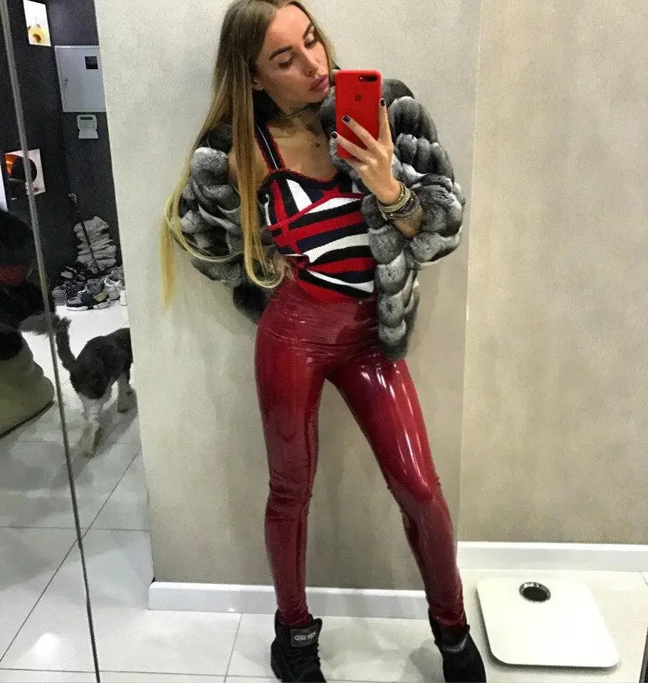 Women Pu Leather Black Pants Leggings High Waist Sexy Elastic Skinny Push Up Leggings Stretch Jeggings Women Legings Costumes