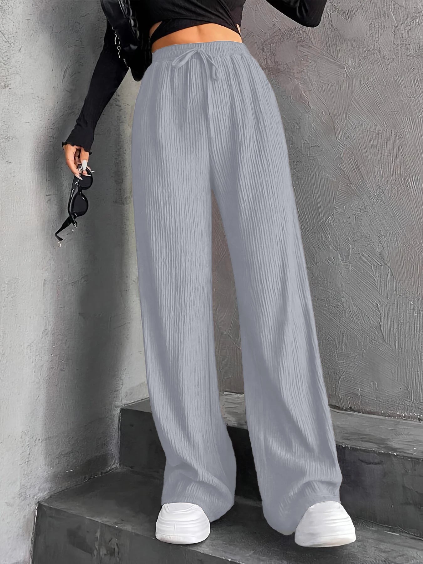 Full of digital printed leopard print fashionable and elegant Japanese Korean European and American style pants