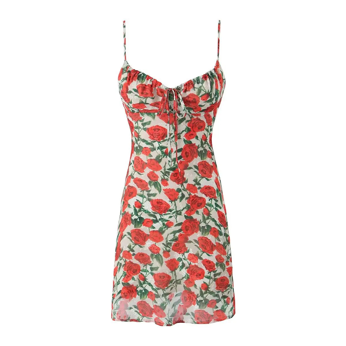 Midi Dresses For Women 2025 Summer Bodycon Midi Dresses Sexy Long Dress Elegant Black Floral Dress Front Tie Vintage Clothes