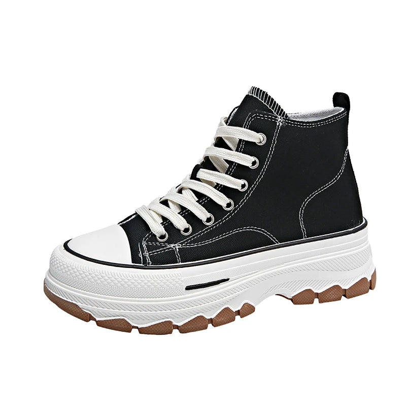 2024 Canvas Shoes Women Casual Platform Sneakers Stars Canvas Trainers Running Sport Shoes Tennis Shoes Outdoor Walking Sneakers