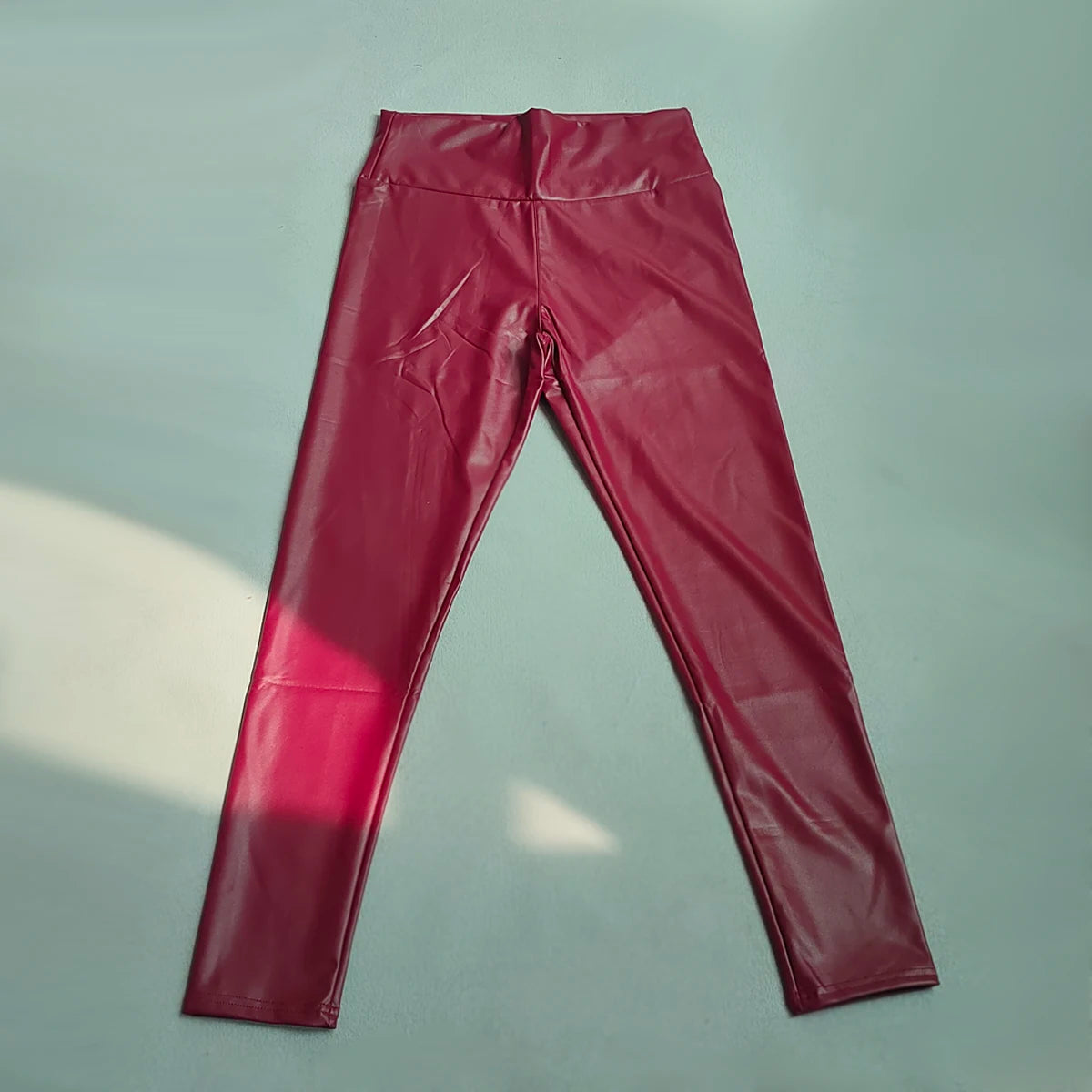 Fashion Black PU Leather Pants Women High Waist Skinny Push Up Leggings Elastic Trousers Jeggings Sexy Faux Leather Leggings