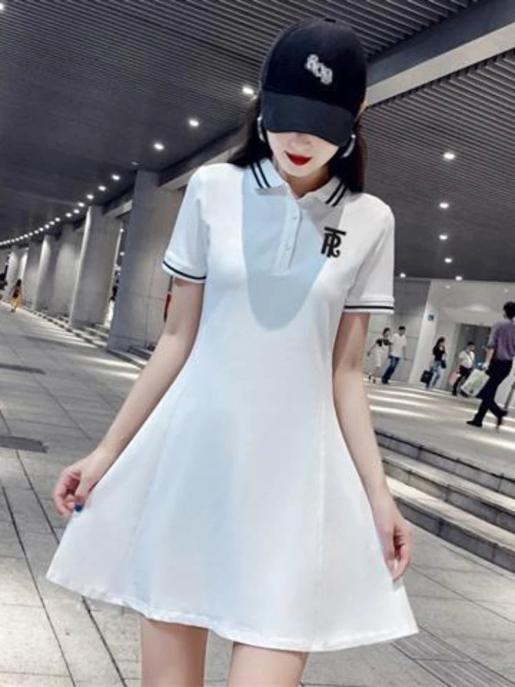 White Clothes Black Mini Dresses For Women 2024 Woman Dress Short Hot Fashion X Cotton Vintage Outfits Offer Trend Popular Sale