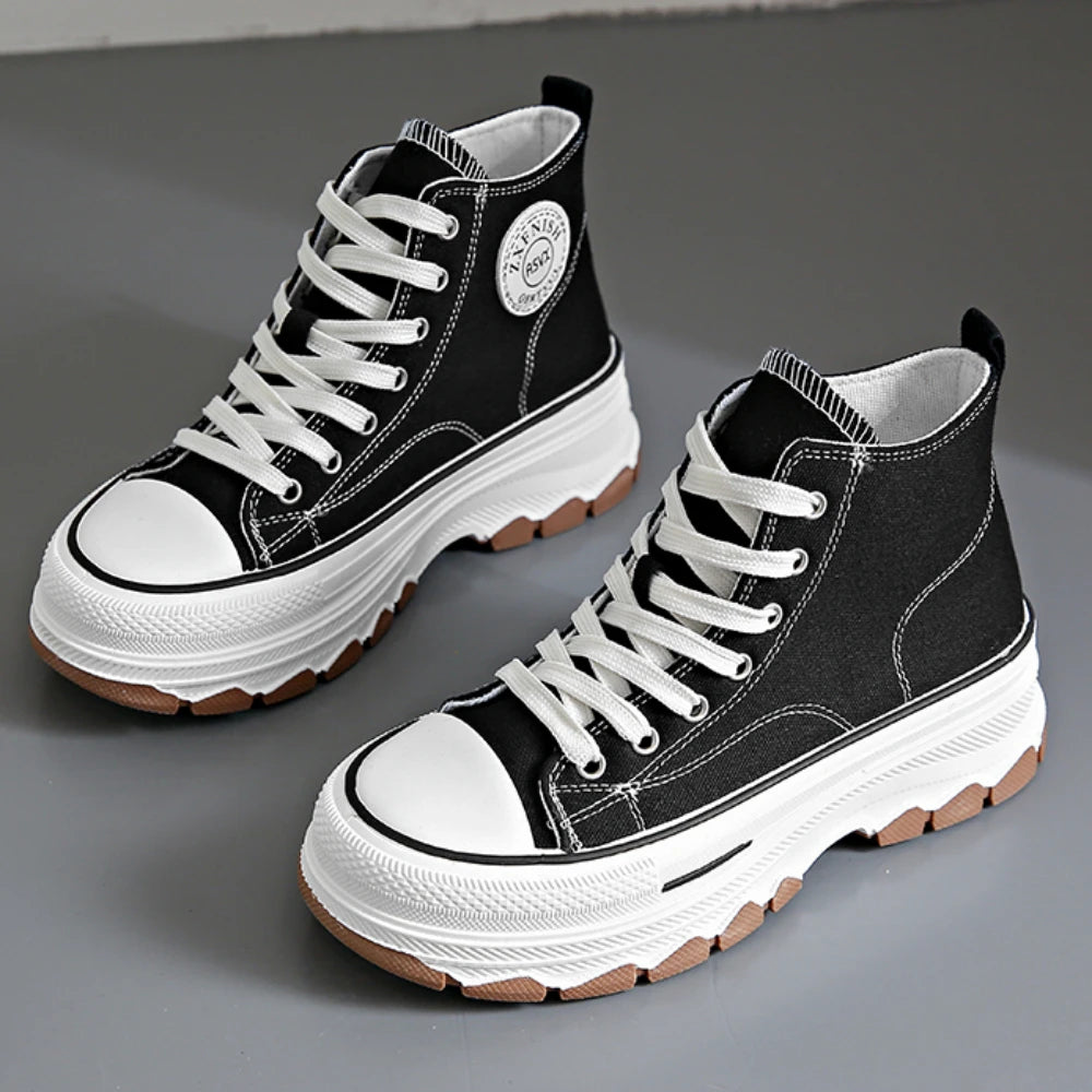 2024 Canvas Shoes Women Casual Platform Sneakers Stars Canvas Trainers Running Sport Shoes Tennis Shoes Outdoor Walking Sneakers