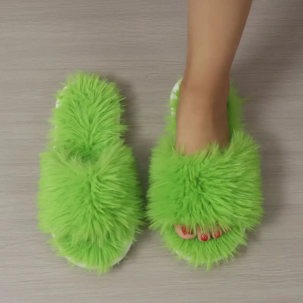 Women's Indoor Slippers 2025 Autumn and Winter New Plush Home Lazy Slippers Anti slip Durable Fashion Warm Sandals Slippers