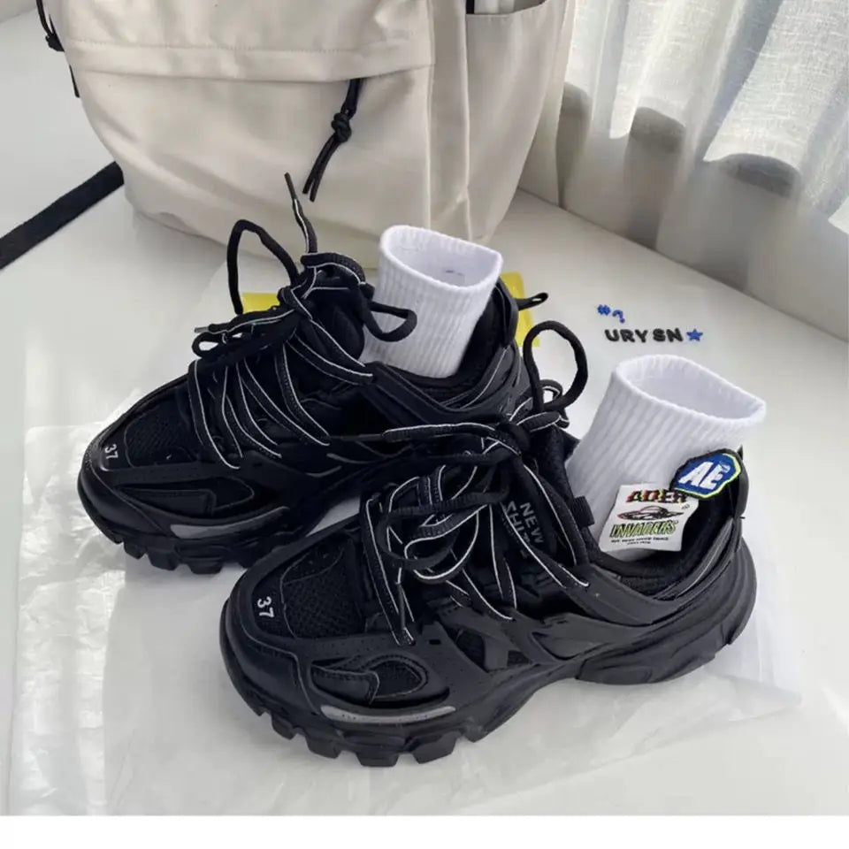 Chunky Sneakers Men Women Brand Designer Luxury Shoes Women's Casual Shoes Unisex Thick Sole Daddy Sneakers Girls Sports Shoes