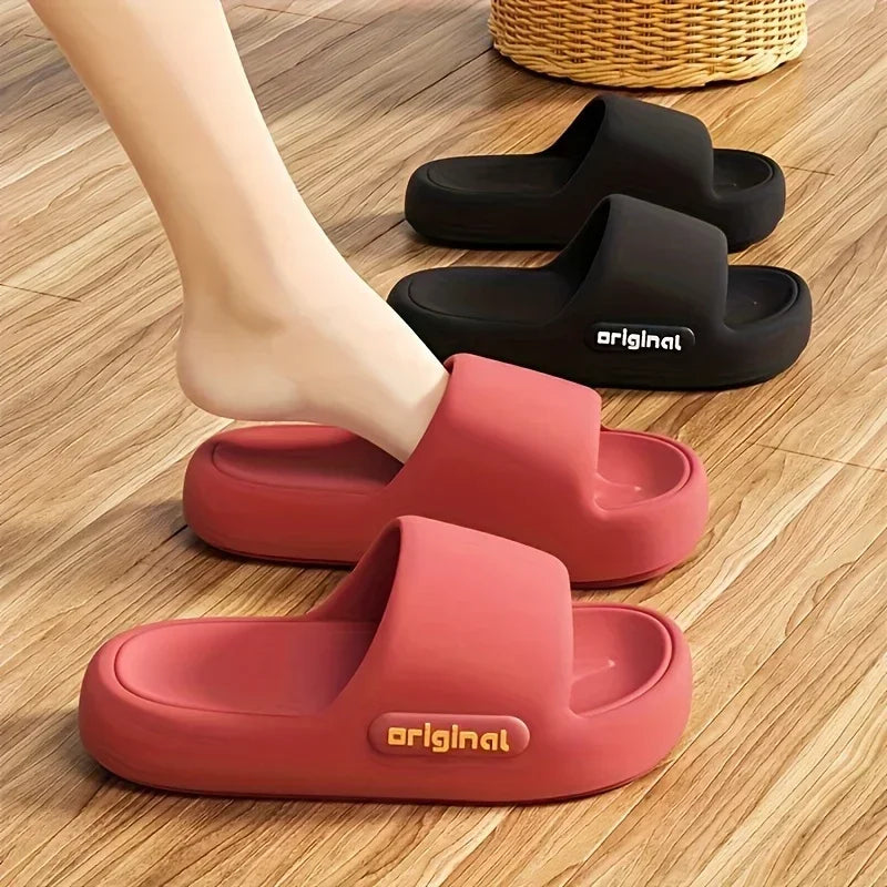 Women’s Soft Slippers – Thick-Soled Anti-Slip Indoor & Outdoor Cushioned Slides