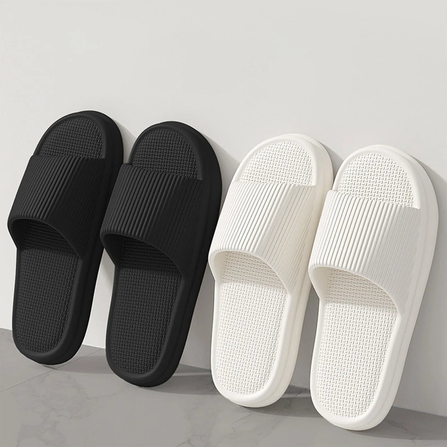 Summer Fashion Casual Slippers Womens Mens Couple Indoor Bathroom Soft Non Slip And Outdoor Comfortable Slippers