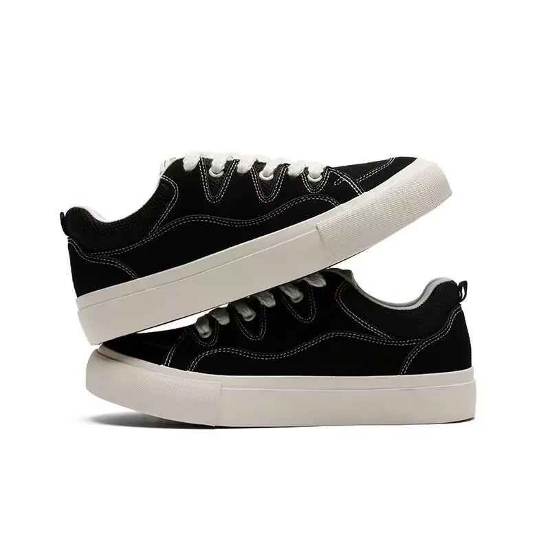 Chunky Sneakers with A Round Toe Internet Celebrity Hot-Selling Versatile Shoe Lightweight Internet-famous Popular Casual Shoes