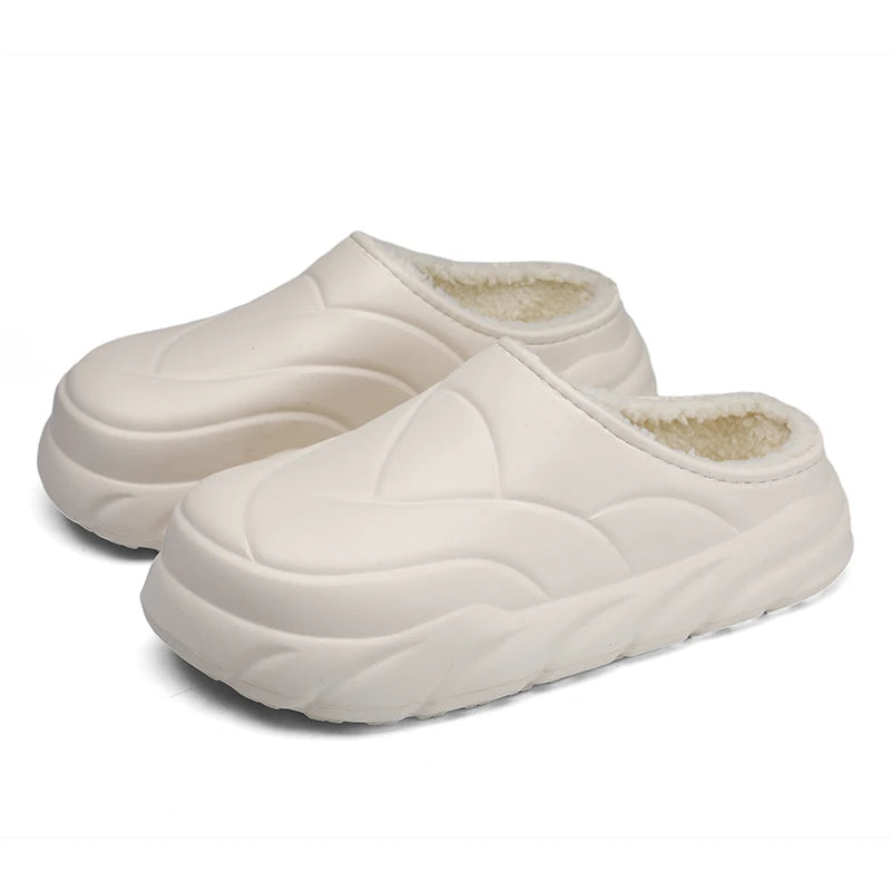 Plush Slippers for Both Men and Women's Home Sandals with Soft Soles, Men's Fashionable and High-quality Anti Slip Indoor Shoes