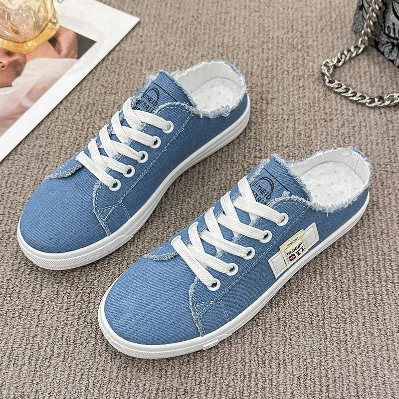 Women Canvas Shoes Breathable Women Fashion Casual Sneakers Student Flat Casual Shoes Sneakers Women Vulcanize Walking Shoes