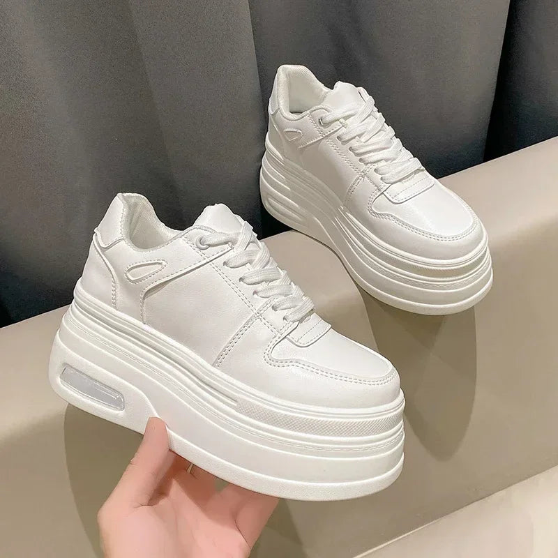 Chunky Sneakers for Women Comfortable High Platform Sports Shoes Basketball Non-slip Thick Bottom Walking Shoe Zapatillas Mujur