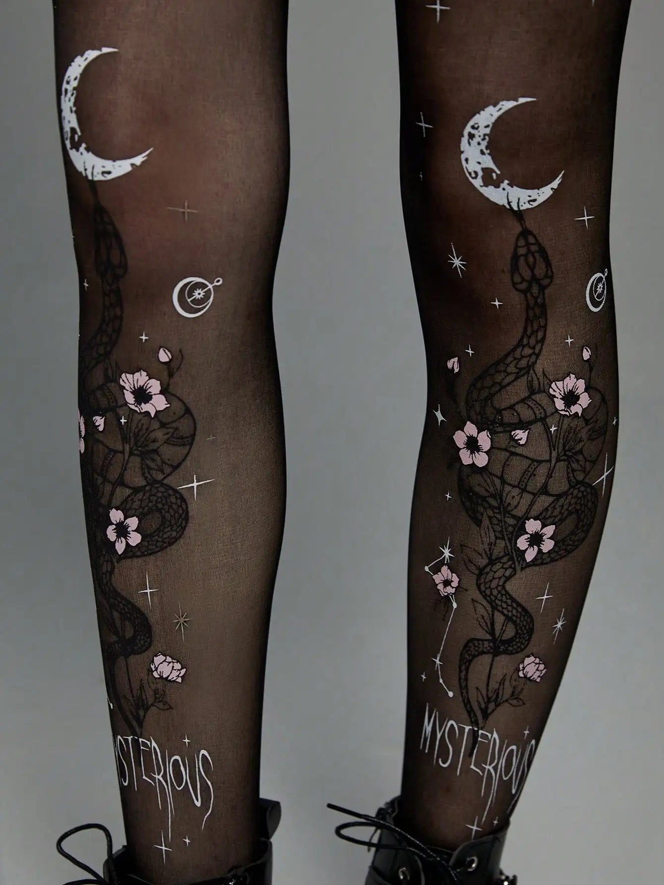 1 pair of fashionable and personalized snake print stockings for women, pantyhose, leggings
