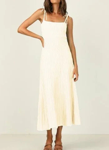 Backless Ribbed Maxi Dress For Women Summer New Holiday Party Stretch High Waist Bodycon Maternity Dresses Knit Sundress