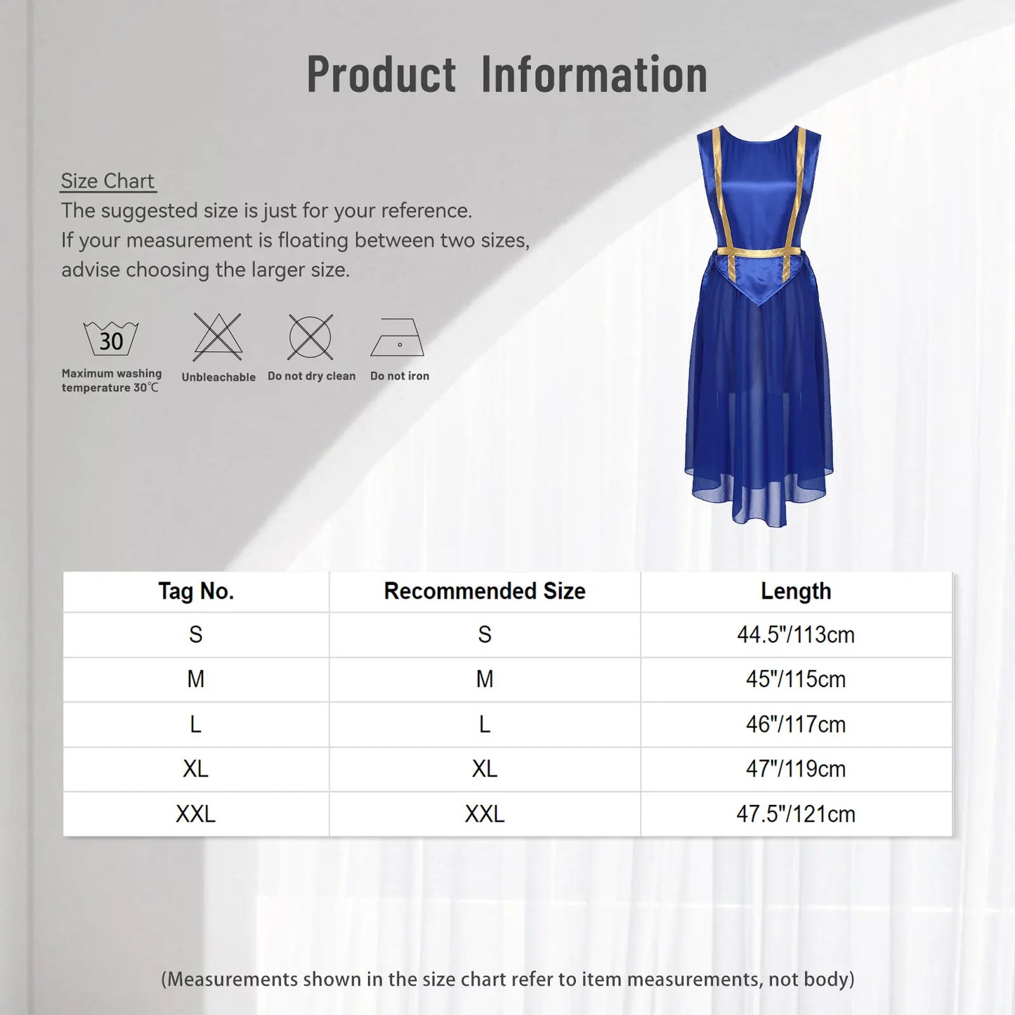 Women Liturgical Worship Dance Tunic Dress Church Praise Costume Sleeveless Lace-up Sides Split Satin Long Dress Choir Robe