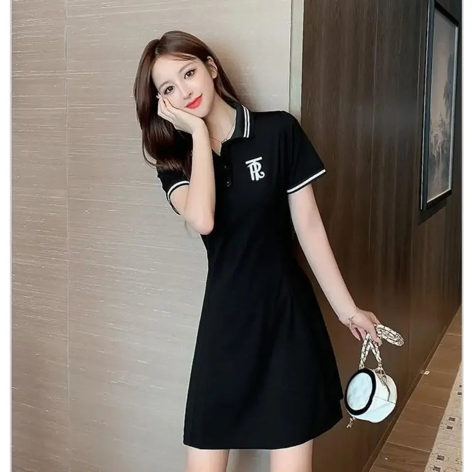 White Clothes Black Mini Dresses For Women 2024 Woman Dress Short Hot Fashion X Cotton Vintage Outfits Offer Trend Popular Sale