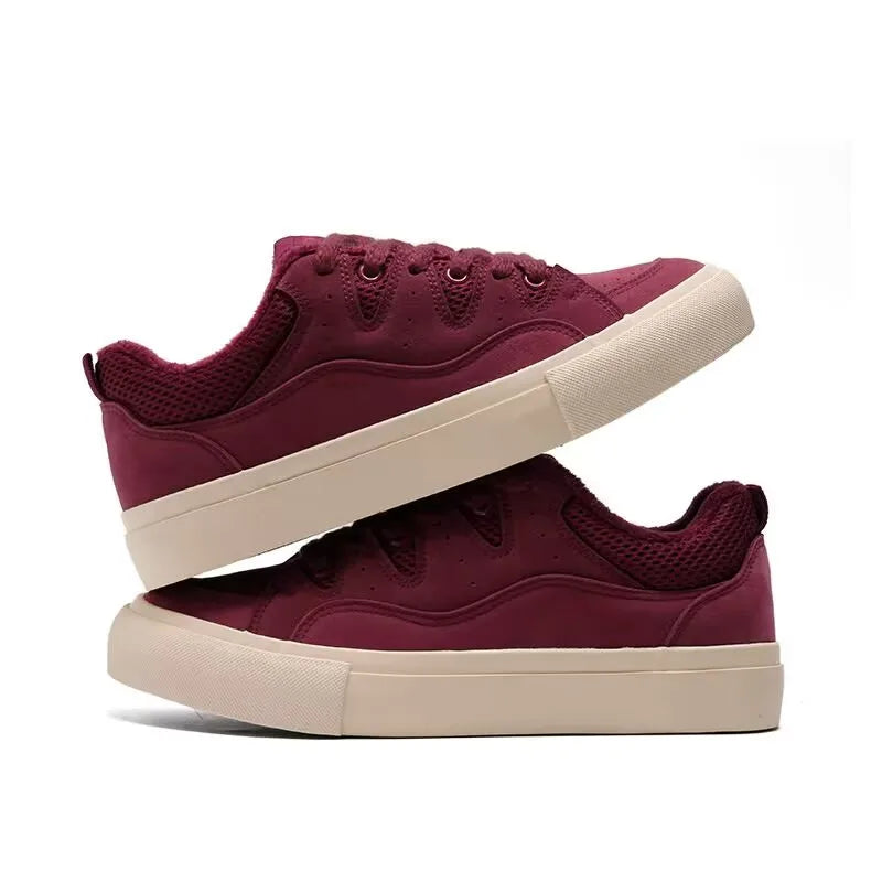 Chunky Sneakers with A Round Toe Internet Celebrity Hot-Selling Versatile Shoe Lightweight Internet-famous Popular Casual Shoes