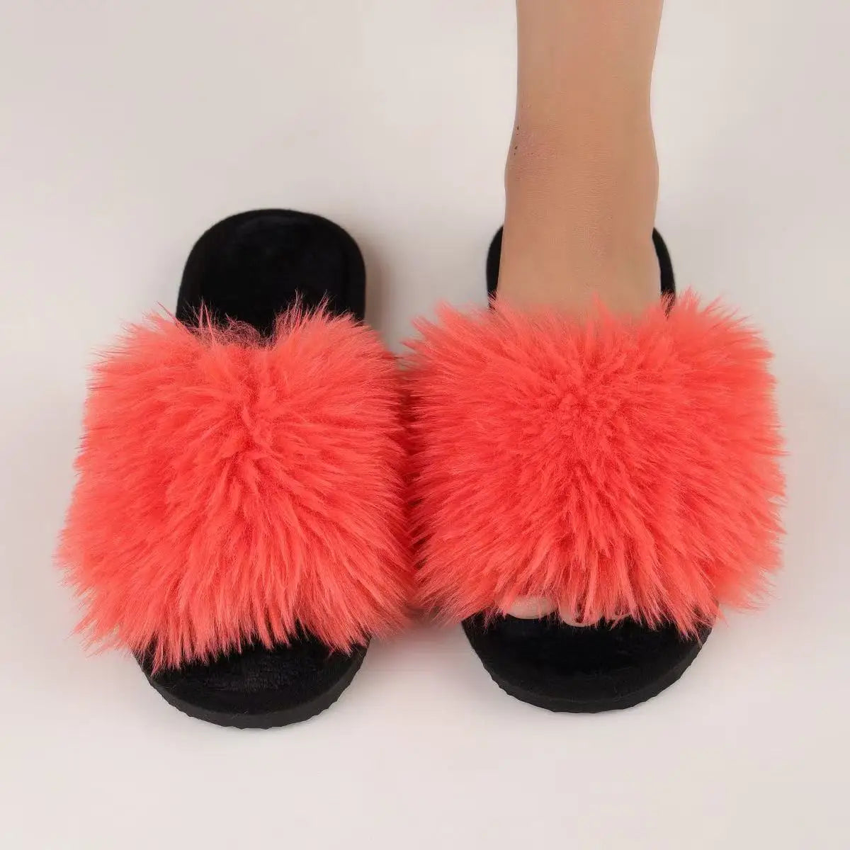 Women's Indoor Slippers 2025 Autumn and Winter New Plush Home Lazy Slippers Anti slip Durable Fashion Warm Sandals Slippers