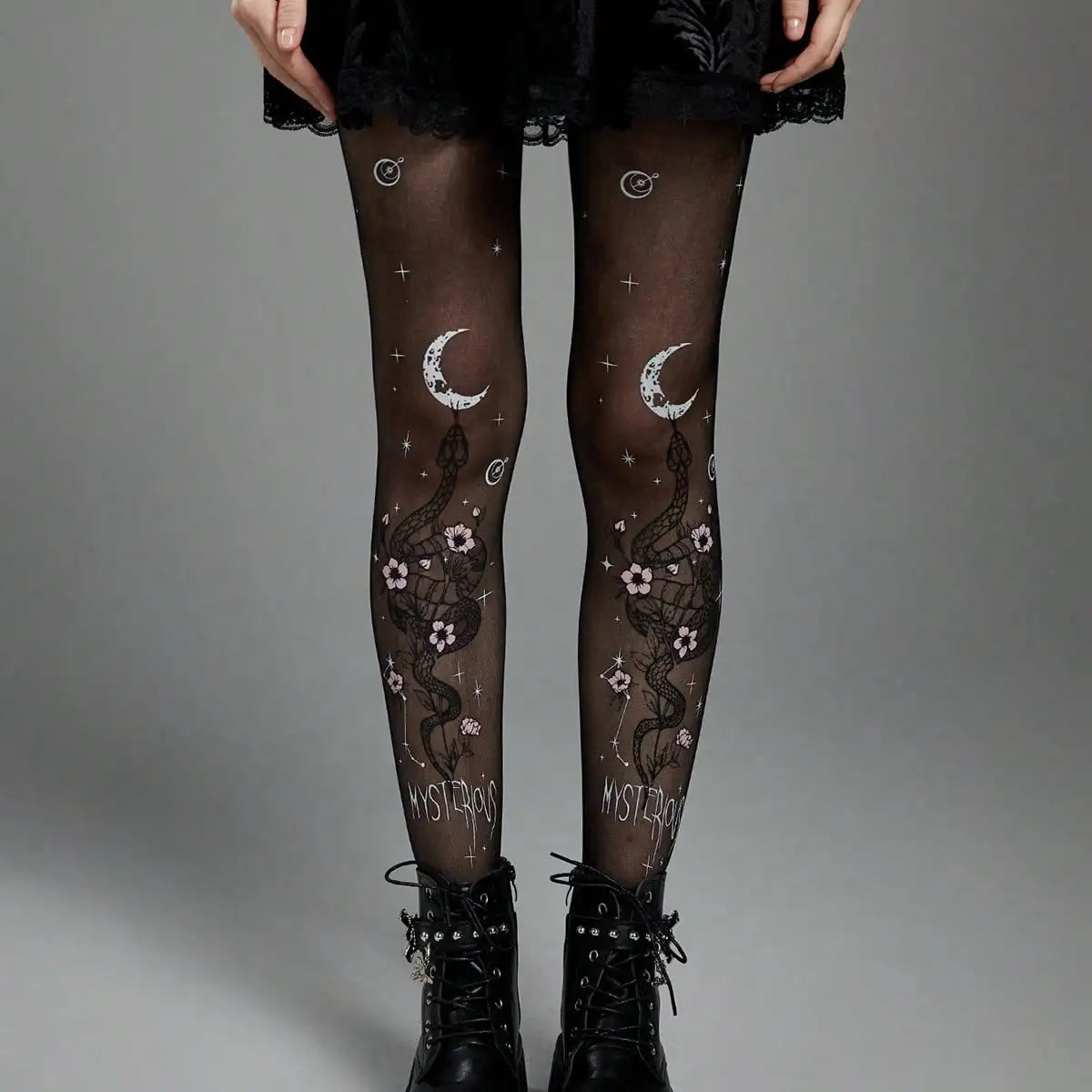 1 pair of fashionable and personalized snake print stockings for women, pantyhose, leggings