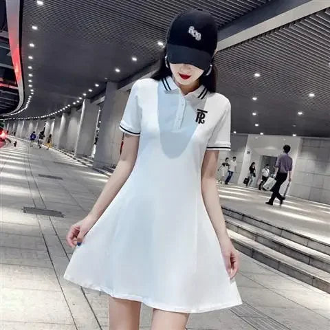 White Clothes Black Mini Dresses For Women 2024 Woman Dress Short Hot Fashion X Cotton Vintage Outfits Offer Trend Popular Sale